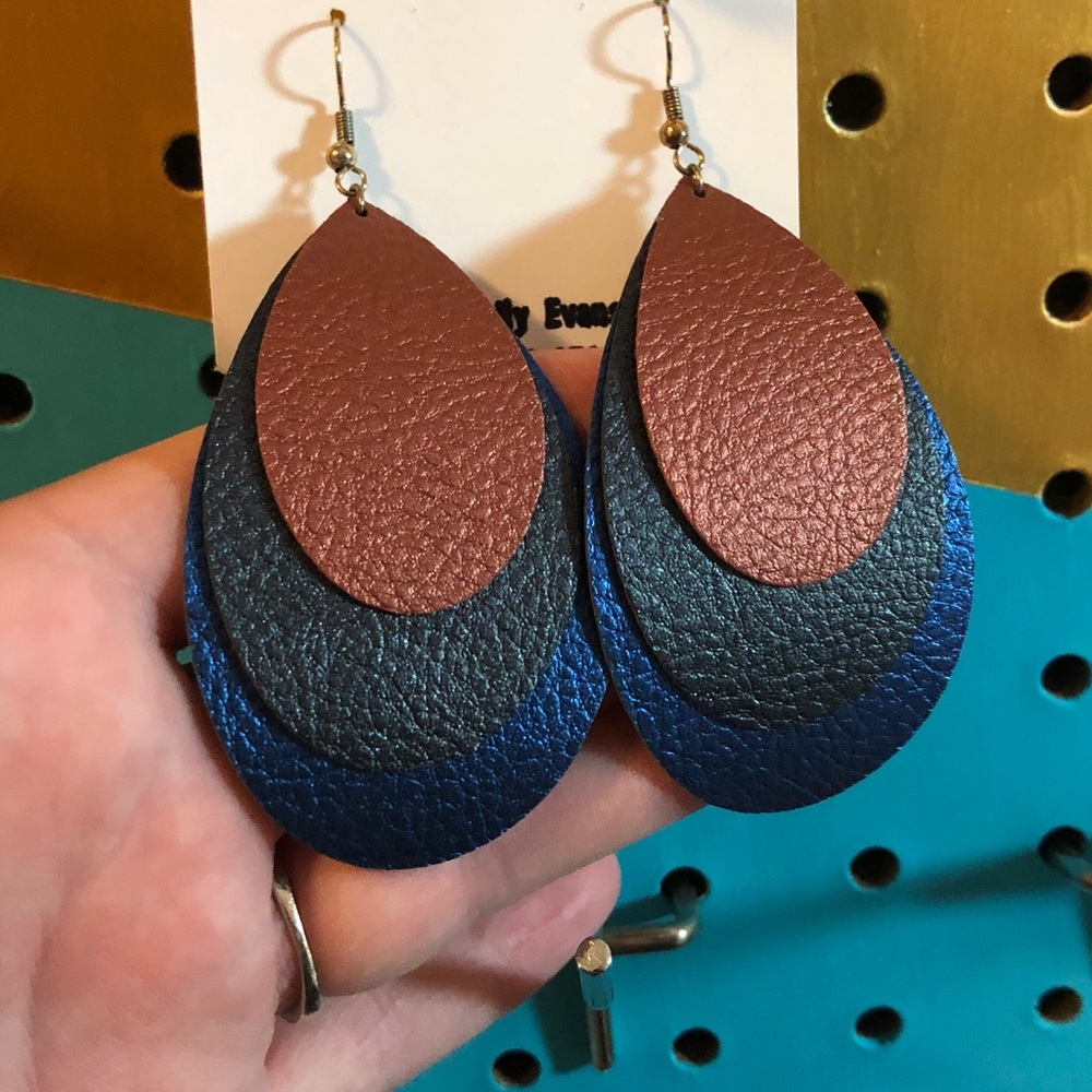 Handmade Pleather Earrings